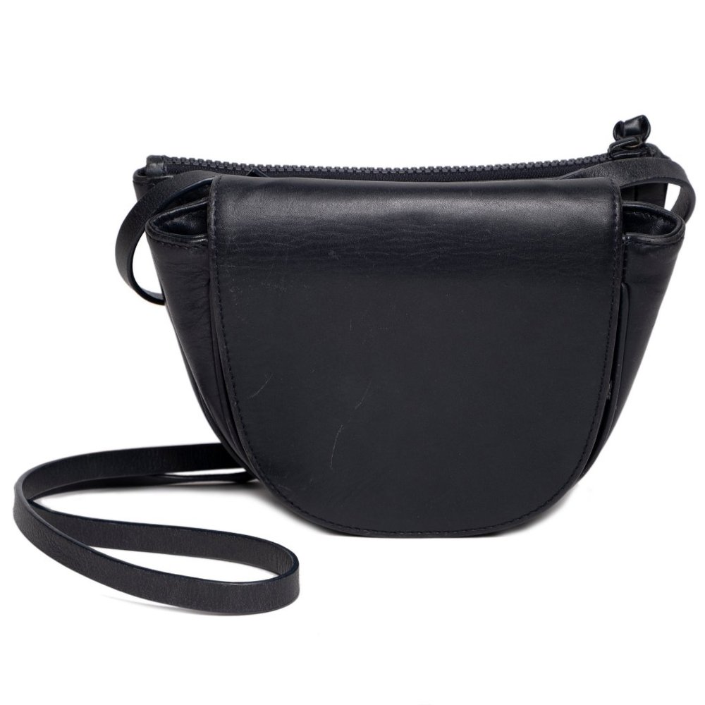 Steven Alan navy blue leather crossbody handbag